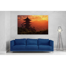 Load image into Gallery viewer, Chinese House at Sunset