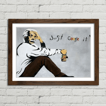 Load image into Gallery viewer, Einstein Just Google It Banksy