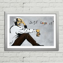 Load image into Gallery viewer, Einstein Just Google It Banksy