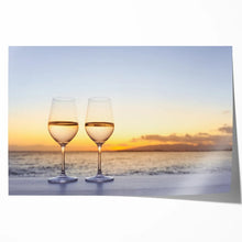 Load image into Gallery viewer, Wine Glasses at Sunset