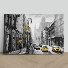 Load image into Gallery viewer, New York Street Yellow Taxi Sketch