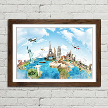 Load image into Gallery viewer, Travel the World Monuments Map