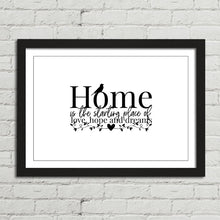 Load image into Gallery viewer, Home is Love, Hope, Dreams Quote