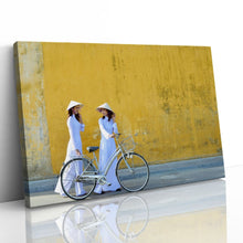 Load image into Gallery viewer, Traditional Girls on Bikes Hoi An