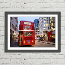 Load image into Gallery viewer, Rear View Red Bus in London