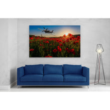 Load image into Gallery viewer, Spitfire over Poppy Field Sunset Remembrance