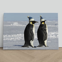 Load image into Gallery viewer, Antarctic Penguins with Santa Hats Christmas