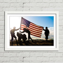 Load image into Gallery viewer, American Soldiers Raising the Flag