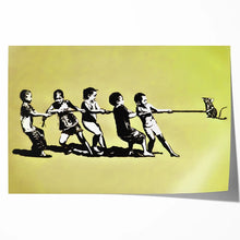 Load image into Gallery viewer, Banksy Blek Le Rat Inspired Tug of War