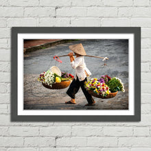 Load image into Gallery viewer, Hanoi Market Flower Seller