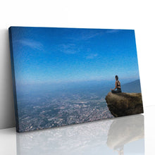 Load image into Gallery viewer, Yoga Woman Relaxing in Nature Oil Painting