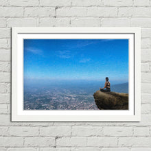 Load image into Gallery viewer, Yoga Woman Relaxing in Nature Oil Painting