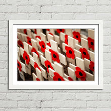 Load image into Gallery viewer, Remembrance Poppies on Crosses Lest We Forget