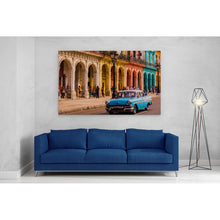 Load image into Gallery viewer, Old Blue Taxi Car Havana
