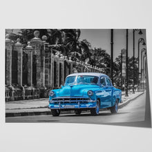 Load image into Gallery viewer, Havana Cuba Blue Classic Car