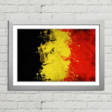 Load image into Gallery viewer, Belgium Flag Paint Splash
