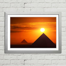 Load image into Gallery viewer, Pyramids in Sunset Giza Cairo