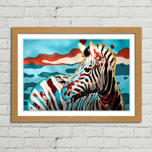Load image into Gallery viewer, Zebra in Abstract Colours