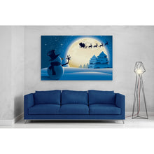 Load image into Gallery viewer, Snowman Waving to Santa Reindeer Christmas