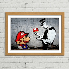 Load image into Gallery viewer, Mario Cop Police Banksy