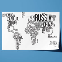 Load image into Gallery viewer, World Map with Country Names
