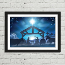 Load image into Gallery viewer, Christmas Nativity Scene Star Manger Crib