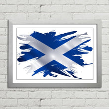 Load image into Gallery viewer, Scotland Flag Brush Paint