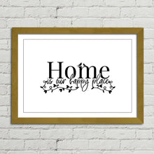 Load image into Gallery viewer, Home is our Happy Place Quote