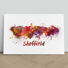 Load image into Gallery viewer, Sheffield Skyline in Watercolour Paint
