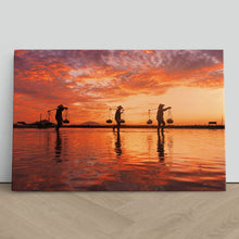 Load image into Gallery viewer, Women Carrying Salt Baskets Nha Trang