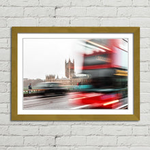 Load image into Gallery viewer, Red Bus at Houses of Parliament London