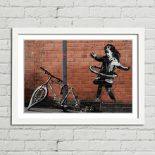 Load image into Gallery viewer, Banksy Hula Bicycle Girl
