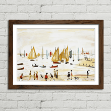 Load image into Gallery viewer, LS Lowry Yachts Painting