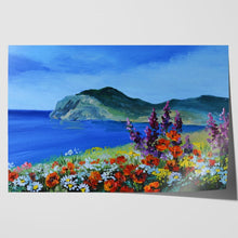 Load image into Gallery viewer, Mountain Sea Flowers Oil Painting