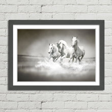 Load image into Gallery viewer, White Horses Running