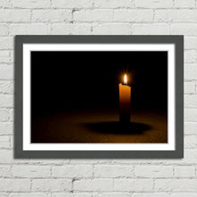 Load image into Gallery viewer, Lone Candle Burning in the Dark