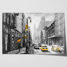 Load image into Gallery viewer, New York Street Yellow Taxi Sketch