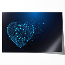 Load image into Gallery viewer, Abstract Love Heart Lines Lights Home Decor Framed Canvas Wall Art Picture Print
