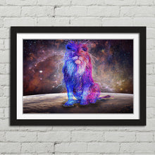 Load image into Gallery viewer, Abstract Coloured Lion Galaxy Picture Canvas Framed Print Wall Art Poster
