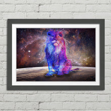 Load image into Gallery viewer, Abstract Coloured Lion Galaxy Picture Canvas Framed Print Wall Art Poster
