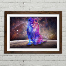 Load image into Gallery viewer, Abstract Coloured Lion Galaxy Picture Canvas Framed Print Wall Art Poster
