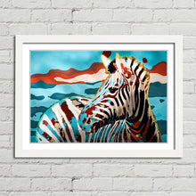 Load image into Gallery viewer, Zebra in Abstract Colours
