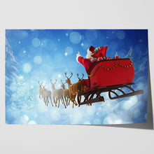 Load image into Gallery viewer, Santa Claus Riding Sleigh Reindeer Gifts
