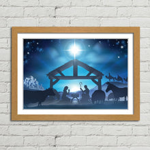 Load image into Gallery viewer, Christmas Nativity Scene Star Manger Crib
