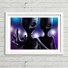 Load image into Gallery viewer, Two Aliens Reaching Out
