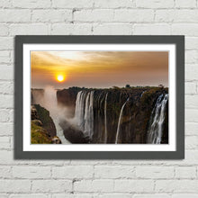 Load image into Gallery viewer, Victoria Falls Sunset Zambia
