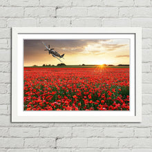 Load image into Gallery viewer, Spitfire at Sunset Poppy Field
