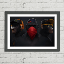 Load image into Gallery viewer, Swag Monkeys Banksy
