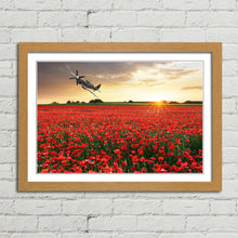 Load image into Gallery viewer, Spitfire at Sunset Poppy Field
