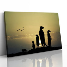 Load image into Gallery viewer, Meerkats at Sunset
